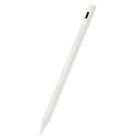 エレコム タッチペン 【 iPad専用 】 充電式 パームリジェクション対応 傾き検知対応 磁気吸着 USB-C充電 ペン先交換可能 スタイラス ホワイト P-TPACSTAP02WH(2)