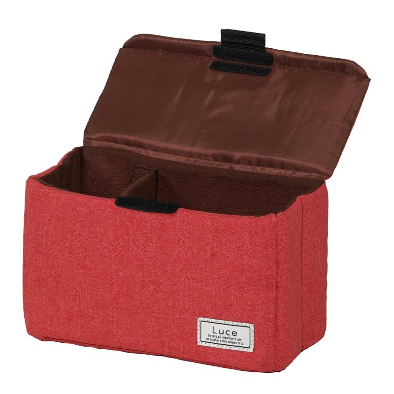 ケンコー(Kenko) カメラバッグ Luce インナーボックス M 2.7L ブリックレッド M-BRD