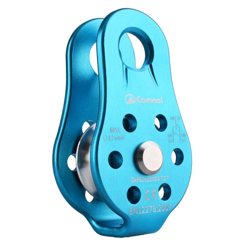 YAPJEB マイクロプーリー 26kN シングルプーリー クライミング プーリー 固定型 ローププーリー 滑車 ..