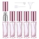 アトマイザー Segbeauty アトマイザー 10ml 5個入り ガラス製 プッシュ式 詰め替え スプレー容器 漏れない ミニボトル スプレーボトル クイック 香水噴霧器 携帯用 詰め替え容器 液漏れ防止 持