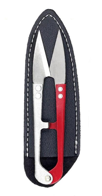 三花 糸切はさみ 保護カバー付き 鋭い切れ味 手芸ハサミ 刺繡 裁縫 いときりばさみ 糸切ばさみ 1本組