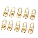 キーホルダー 10個入り レバー ストラップ 回転カン フック ナスカン 回転式 金具 ハンドメイド 手芸DIY材料 アクセサリーパーツ 2