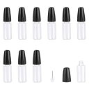 ADOFUN ユニコーンボトル【10個*10ml】針付き リキッドボトル 針付き スポイトボトル 接着剤ボトル 替え容器 ニードルボトル ドロッパーボトル 液体...