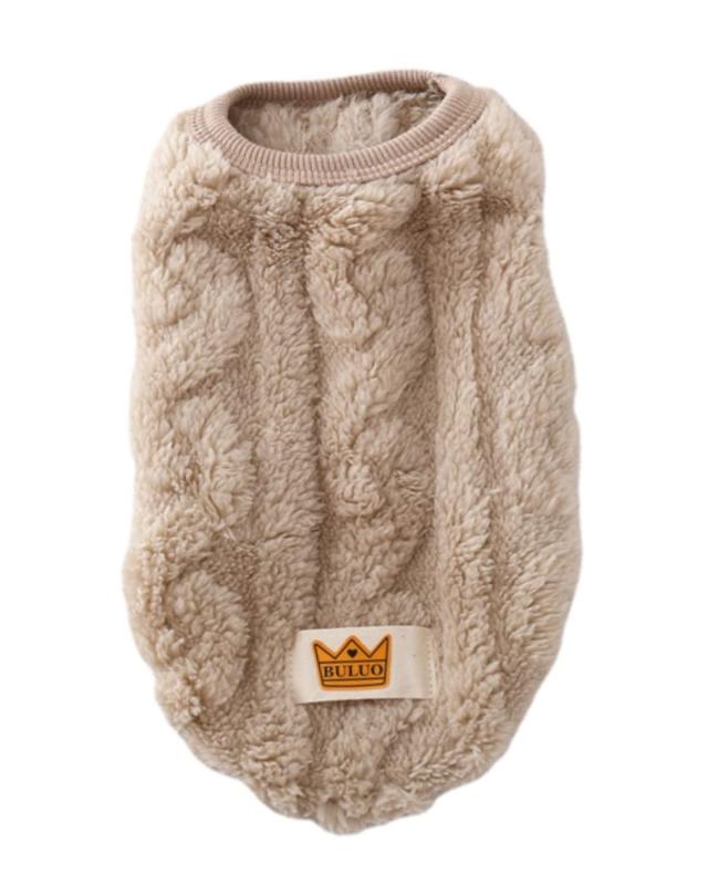 Timoya ペット服 犬服 冬 防寒服 猫 小中型犬 秋冬服 洋服 可愛い 柔らかい モコモコ 防寒 コート 人気..