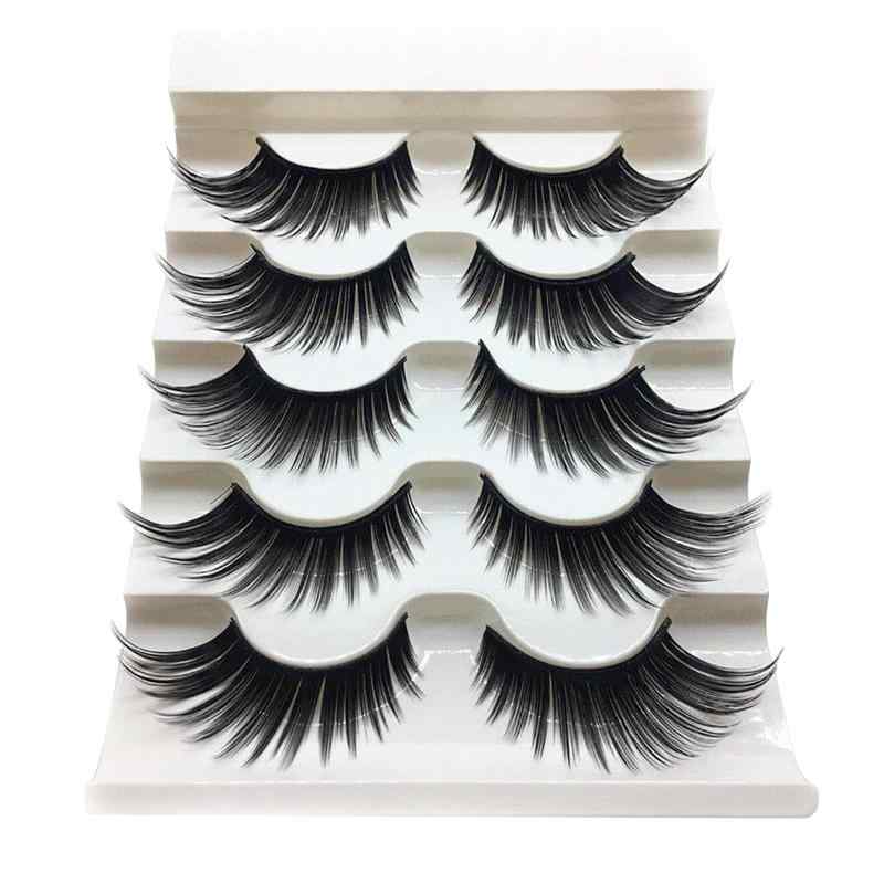 つけまつげ 5ペア 入りつけまつげ アイラッシュ ミミックまつげエクステンション 超濃密 超長い 上まつげ