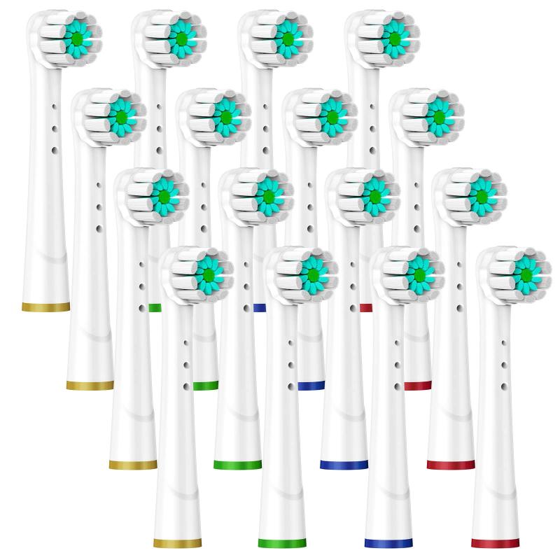 16本 Trustnice 互換ブラシ ブラウン オーラルB 対応 電動歯ブラシ 替えブラシ やわらか極細毛ブラシ E..