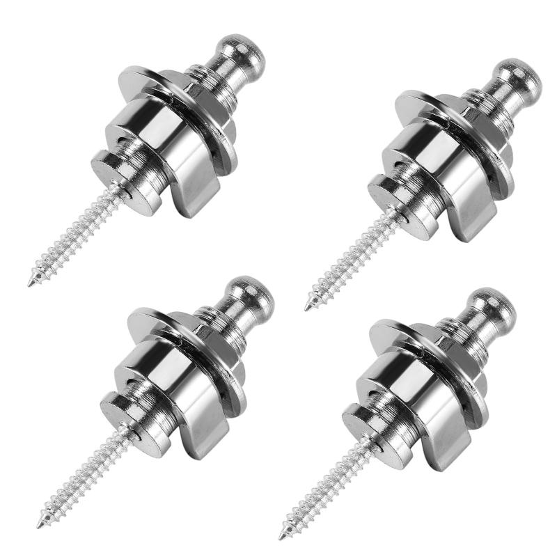 Bestgle 4ピースギターストラップロックピン シルバーメタル製 エレキギター用 滑り止め ストラップピン シルバー 楽器用 エレキギターベース用 ストラップロックピン ギター 用 ストラップ4個セットギターストラップロック 材質: ステンレス鋼 カラー : シルバー 全長 : 48mmスリップ防止機能、丸頭ストラップロック。ストラップとスナップロック位置にしっかり。ギターピンとストラップの脱落を防ぎ大切な楽器の落下事故を防止する。滑らかで丸みを帯びたデザインは、鋭いエッジでストラップに傷を付けたり損傷したりしません。アコースティック、アコースティックギター、エレクトリック、ベースのストラップロックに最適です。インストールが簡単で便利に使用する。ギターピンとストラップは、ロックピンの上部を引っ張りワンタッチで着脱可能です。