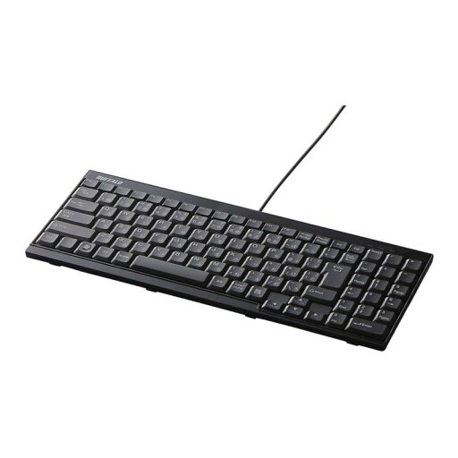 バッファロー BUFFALO USB接続 有線スリムキーボード ブラック BSKBU14BK バッファロー BUFFALO USB接続 有線スリムキーボード ブラック BSKBU14BK