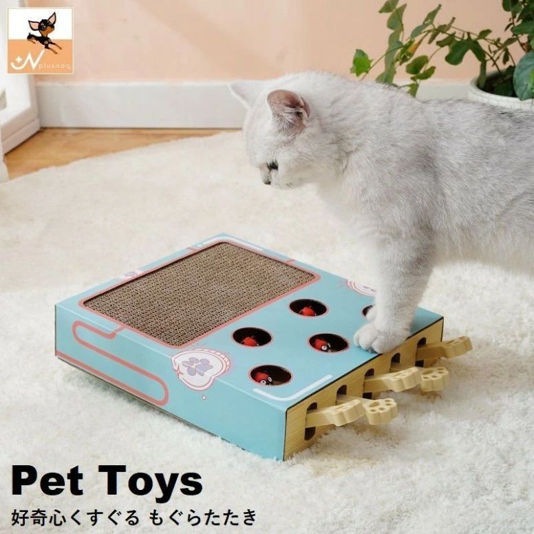 Other - 猫 おもちゃ もぐらたたき 爪とぎ 運動不足解消 ストレス発散 おもしろい 猫のおもちゃ ペット 好奇心 猫用品 猫グッズ