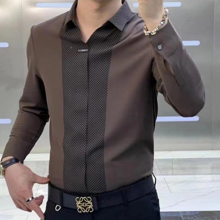 贈り物 シニア 長袖 長袖シャツ シニア ビジネス 紳士 形態安定 ワイシャツ 秋服 父の日 メンズ ワークシャツ 秋 トップス デイリーウエア 大人 fukurounomori-10016400 ふくろうの森楽天市場店 サンプル画像3