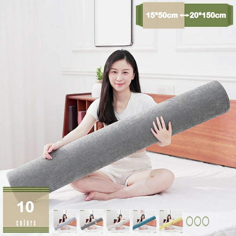 Rakuten - 抱き枕 ロング 低反発 カバー洗える クッション 円筒 だきまくら 太い 硬め 抱きまくら ぬいぐるみ 横向き寝 だき枕 円筒型 本体 ホテルロングクッション 男女兼用 横向き寝妊婦 プレゼントラグジュアリー感 シリンダーボルスター枕 長い カバー付き