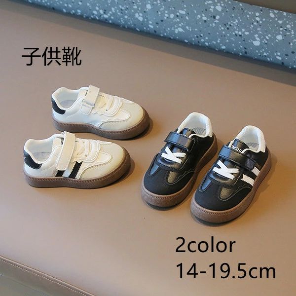 Sneakers - 子供靴 シューズ 靴 男の子 子供 2color スニーカー 春用 秋用 ファッション 入学式 卒業式 入園式 卒園式 レザー 滑り止め プレゼント 誕生日 撥水性 軽量 スポーツ ルームシューズ 快適 お出かけ おしゃれ 旅行 14-19.5cm