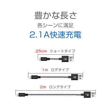 【楽天2位】【3本セット】iPhone 充電 ケーブル iPhone 充電ケーブル ライトニングケーブル iphone ケーブル 急速充電 lightning アイフォン USBケーブル 0.25m 1m 2m iphone11 iPhoneXS max iPhone XR iPhone8 Plus iPad Air mini等対応可