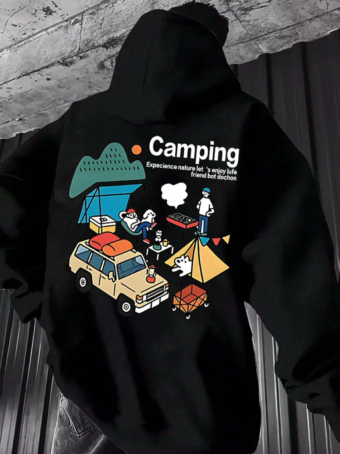 乐天商城 - メンズ&レディースパーカー-ブラックプルオーバースウェットシャツ、ソフトフードセーター秋冬、クリスマスまたはホリデーギフト、カジュアルデイリー&ホリデーウェア-快適な男性と女性の服、秋冬の服、スウェットシャツ、快適な素材、ファッションパーカー