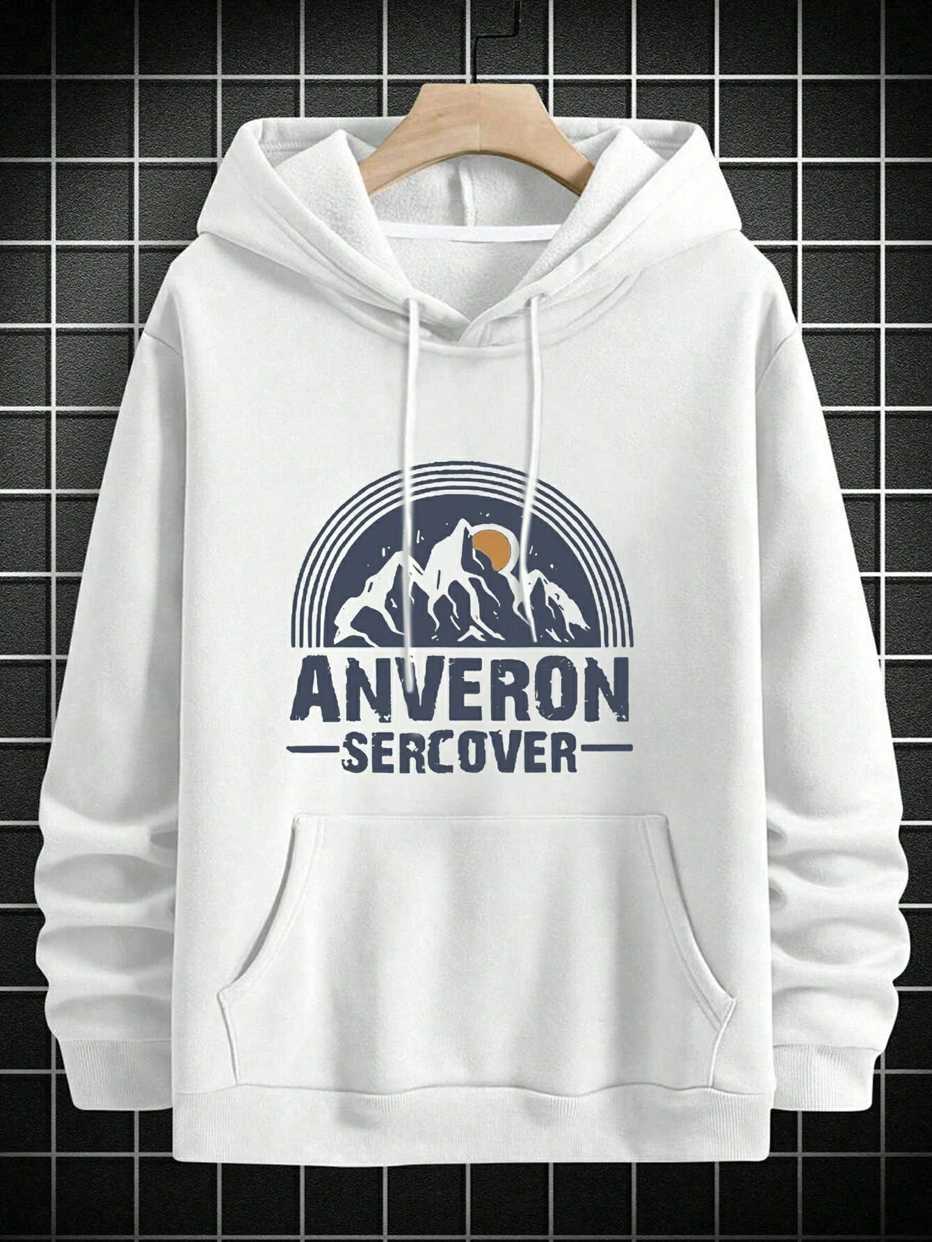 乐天商城 - メンズ 新作 オーバーサイズ コーディネートしやすい プリント柄 フード付き スウェットシャツ