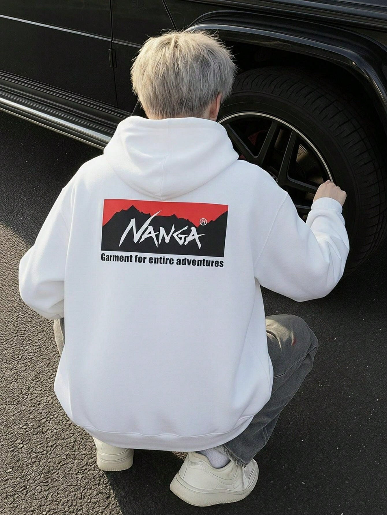 乐天商城 - Long男女兼用パーカー秋服長袖パーカー　メンズ ストリートファッション カジュアルなコーディネート おもしろプリント保温快適 フード付きの衛衣 秋服メンズ y2k メンズ