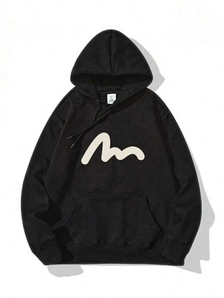 乐天商城 - 男女兼用パーカー秋服長袖パーカー　メンズ ストリートファッション カジュアルなコーディネート おもしろプリント保温快適 フード付きの衛衣 秋服メンズ 黒y2k メンズ