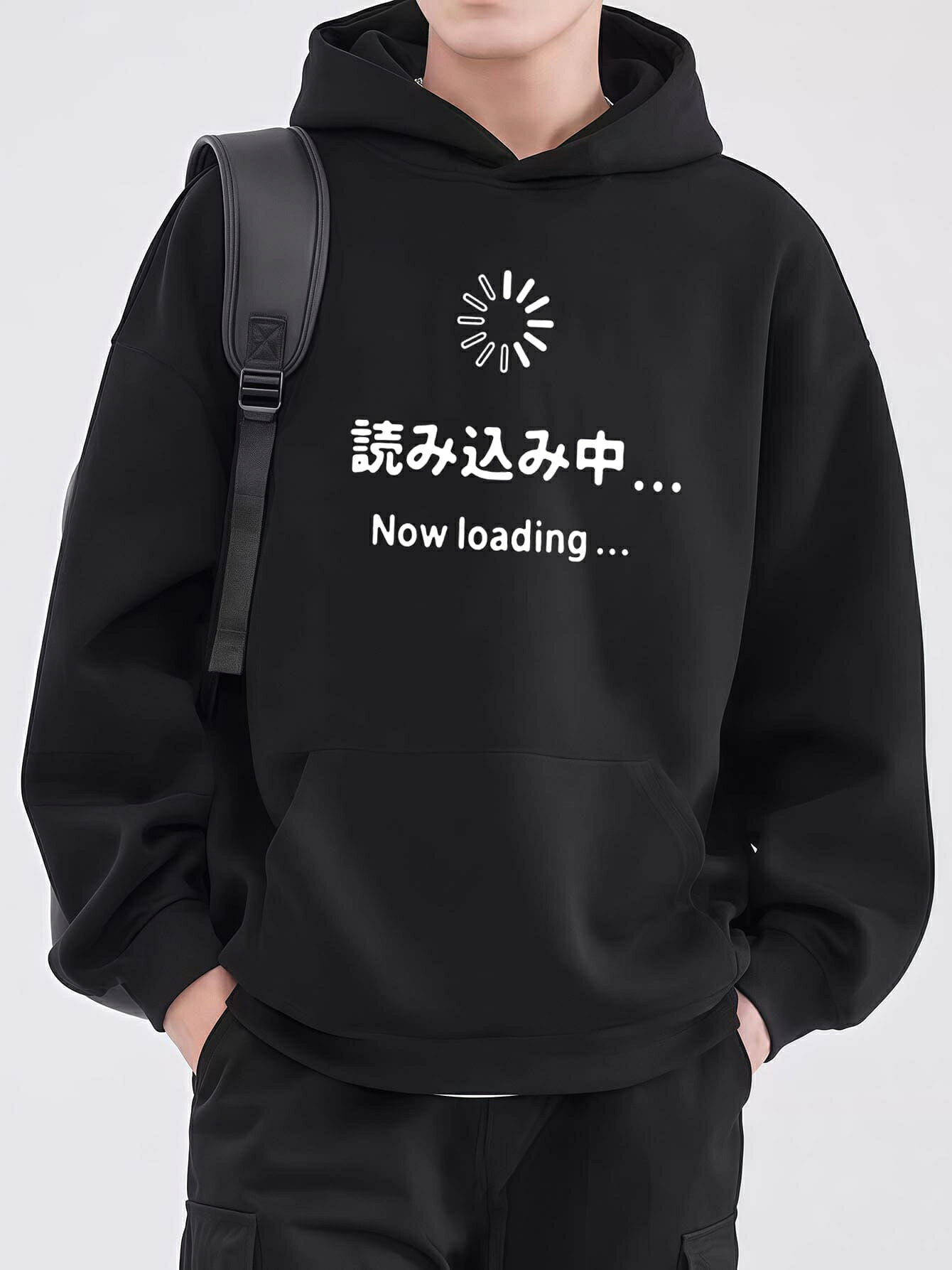 秋冬用日常休闲フード付きの衛衣おかしいコートはゆったりソフトフフ長袖おもしろプリント模様の服着ねつてんしゃ