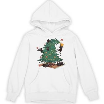 乐天商城 - クリスマスツリーと猫のかわいいクリスマス猫好きパーカー