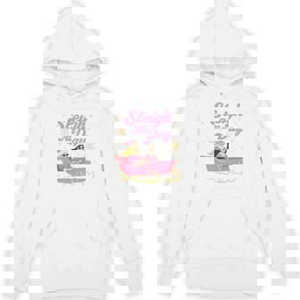 一日中そり遊びができるピンクのクリスマスエルフのベストフレンド トライブレンド パーカー