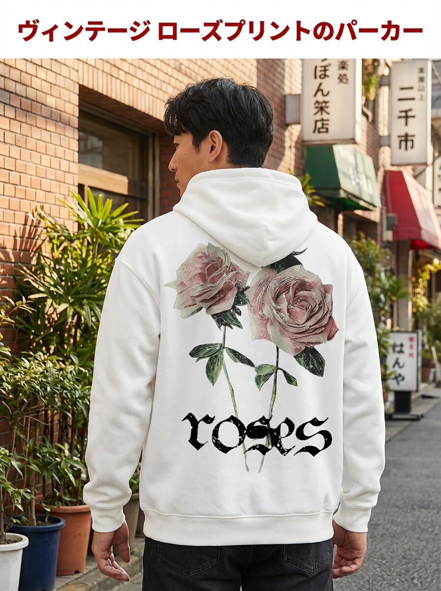 プッチ薔薇柄パーカー パーカー トライバル×薔薇 Wジップパーカー / Tribal × Rose Double