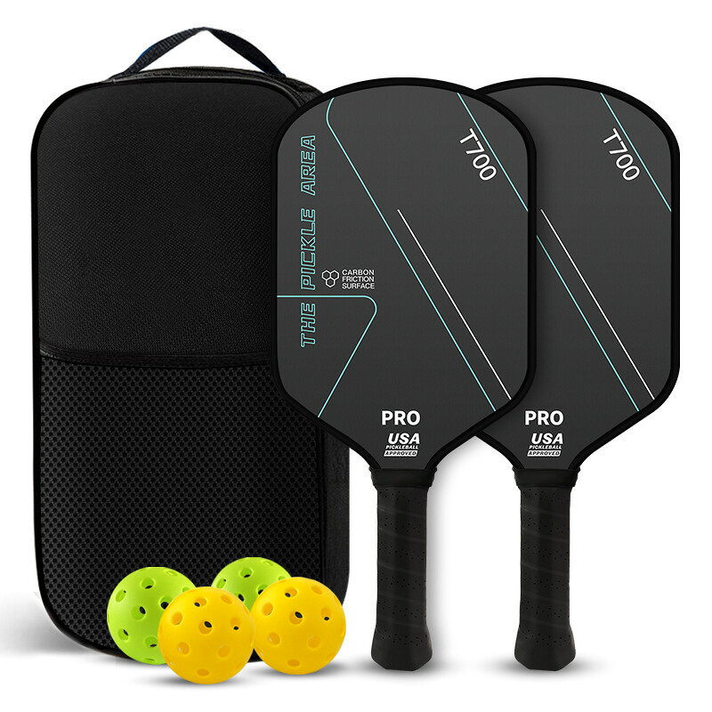 ピックルボールパドル ピックルボール パドル ラケット パドルセット ラケット 収納バッグ T700 カーボン スポーツ 運動 レジャー アウトドア トレーニング 耐久性 軽量【PPTA】 ピックルボールキャリーバッグ付き 初心者やプロへのピックル