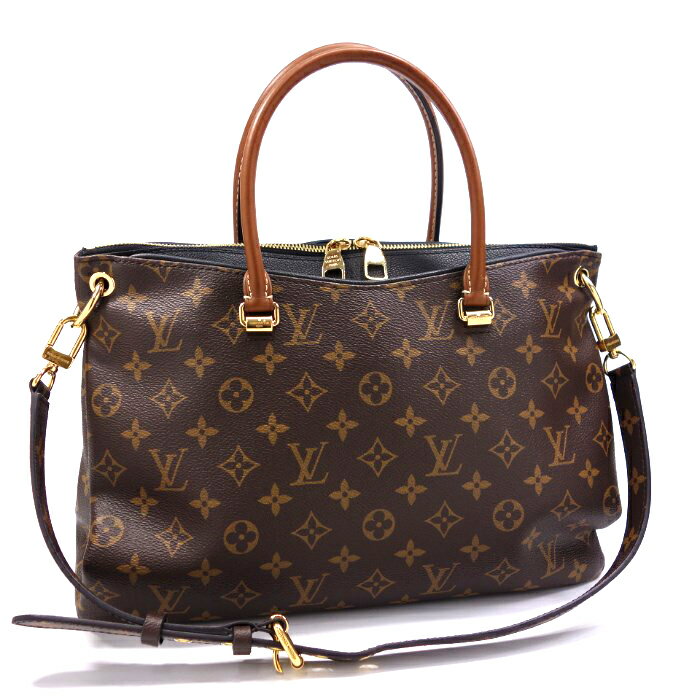 【中古】ルイヴィトン LOUISVUITTON　モノグラム　パラス M41064　ビトン　ストラップ付　2WAYバッグ ノワール 39767