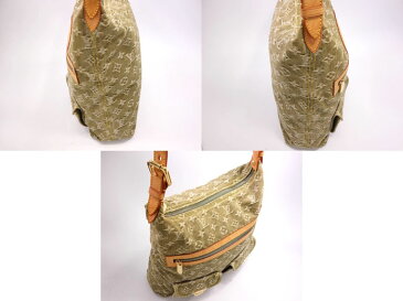 【中古】ルイヴィトン バギーGM モノグラムデニム リケン M95211 ロングストラップ モスグリーン ショルダー LOUISVUITTON 斜め掛け 40225