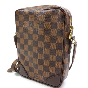 【中古】ルイ・ヴィトン　LOUIS VUITTON ダミエ　ダヌーブ　ショルダーバッグ　斜めがけ　イニシャル入 39151