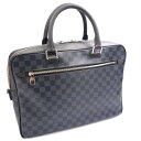 【中古】ルイ・ヴィトン　LOUIS VUITTON ポルト ドキュマン ビジネス　PDB N41347 ダミエ　コバルト　書類カバン ブリーフケース 36040