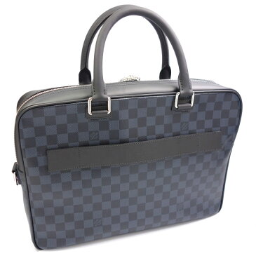 【中古】ルイ・ヴィトン　LOUIS VUITTON ポルト ドキュマン ビジネス　PDB N41347 ダミエ　コバルト　書類カバン ブリーフケース 36040