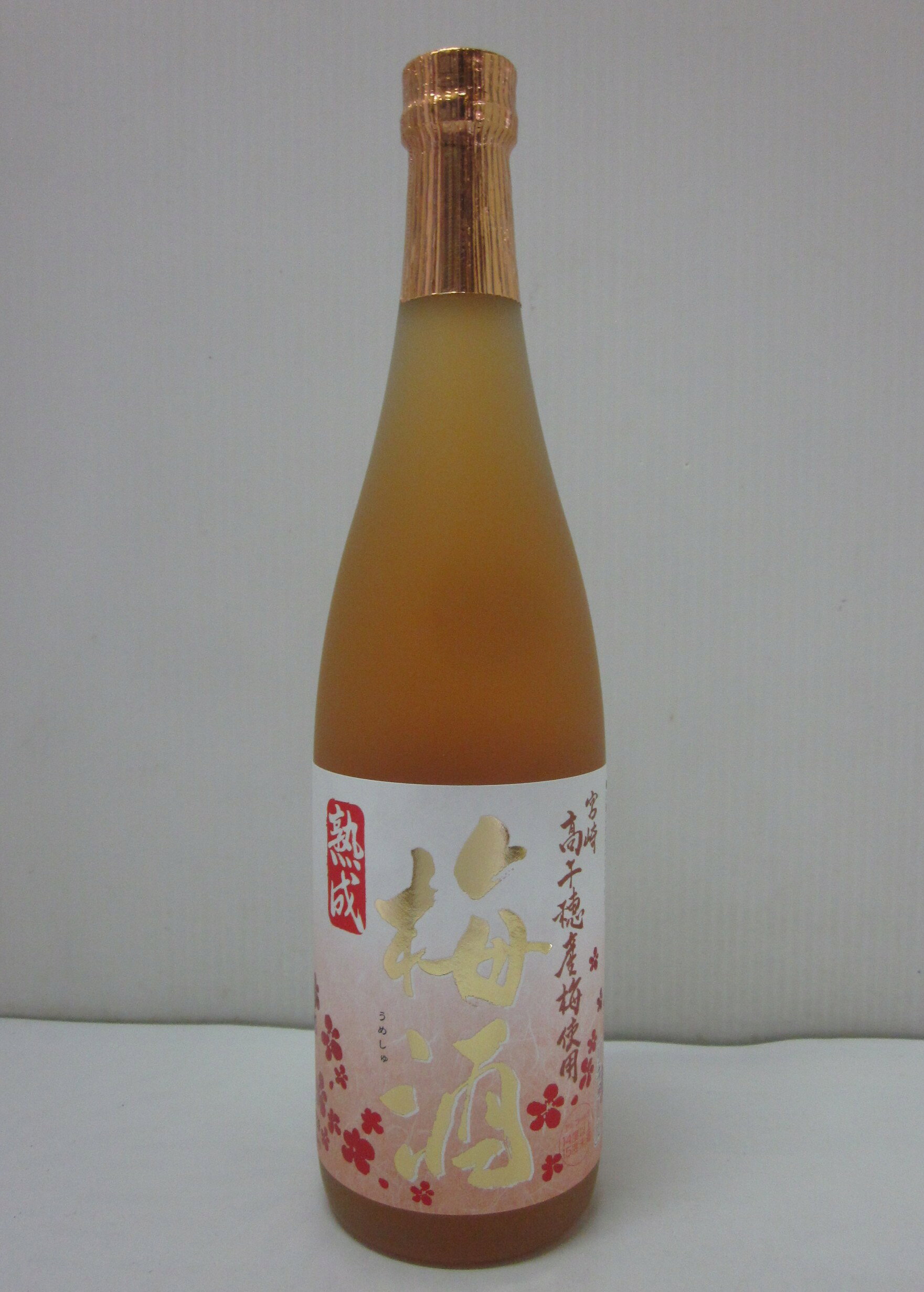 内容量 720ml ご注意 開封後はお早めにお飲みください。 保存方法 冷暗所にて保存 原材料 梅実、本格焼酎、糖類 製造元 高千穂酒造株式会社 商品説明 アルコール分14.5%、JA高千穂地区の山深い里で育った完熟梅を本格むぎ焼酎の原酒と氷砂糖で漬け込み、無添加・無着色の濃厚梅酒を作りました。コクとまろやかさを増すため、さらに熟成酒をブレンド。