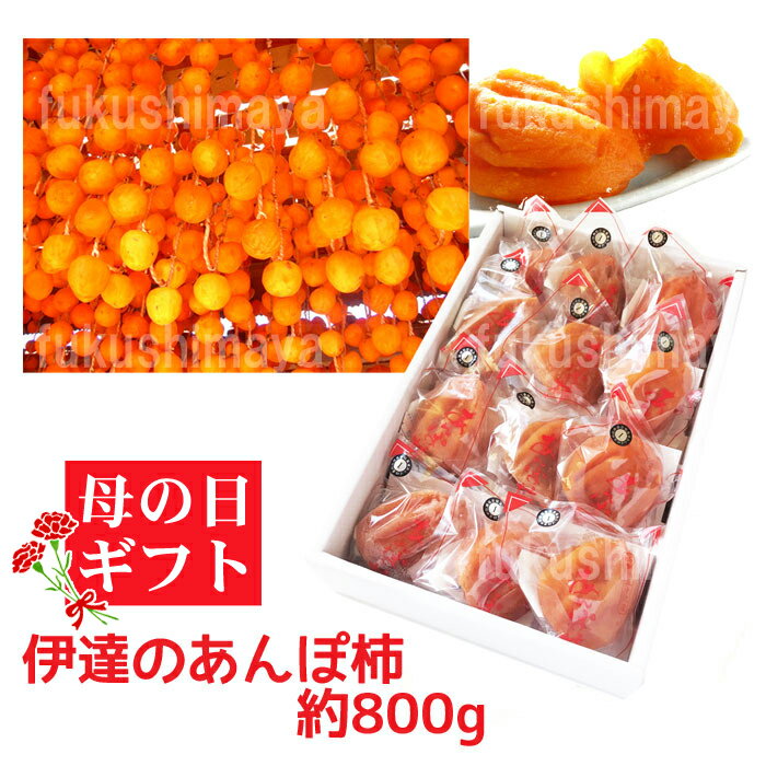 あんぽ柿 (はちや柿 / 800g / 12〜16個) 母の日 ギフト プレゼント 福島県産 送料無料 お取り寄せグルメ 干し柿 ドライフルーツ