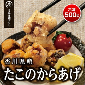 香川県産たこの唐揚げ500g（250gx2袋）ギフト用 おつまみ 料理のお供 簡単調理 エビ お取り寄せ グルメ 海産物 瀬戸内海産 たこカラ 簡単