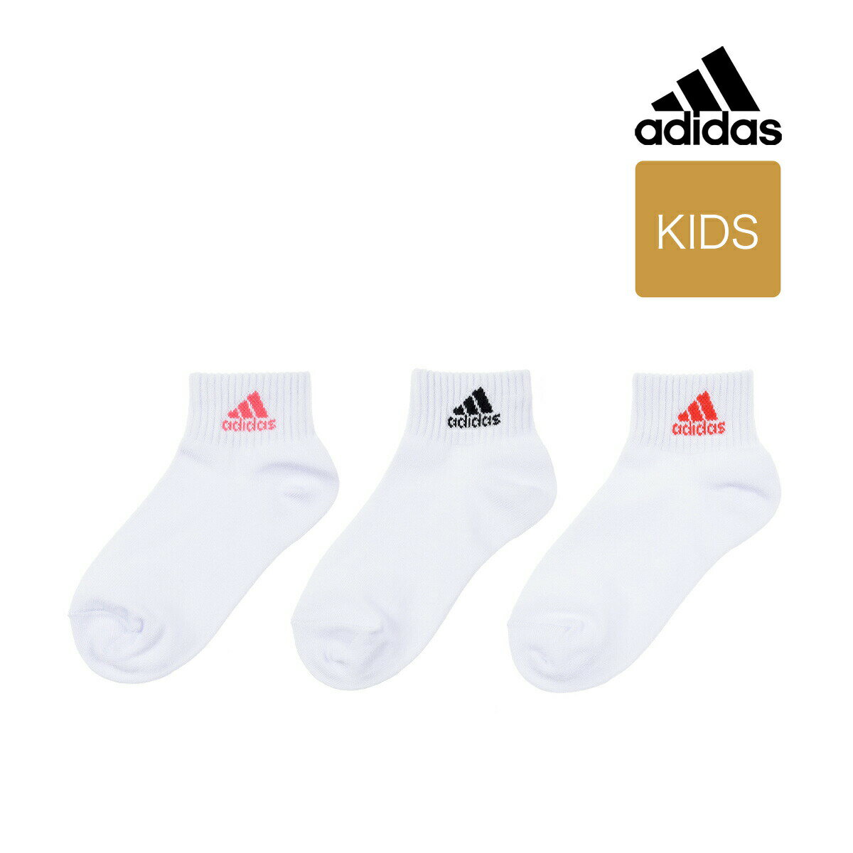 全品ポイント10倍！9/12 10:59まで 福助 公式 靴下 キッズ 女の子 ガールズ ブランド adidas アディダス 3足組 セット お得 まとめ買い ワンポイントロゴ プチ丈ソックス 19-21cm 22-24cm 323-19g0 キッズソックス スポーツソックス カジュアル フクスケ