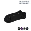 【ポイント5倍&送料無料!16日10:59まで!!】福助 MACKINTOSH PHILOSOPHY マッキントッシュ フィロソフィー ネコ柄 ソックス スニー...