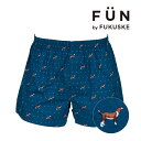 福助 トランクス fukuske FUN(フクスケファン) トランクス 犬柄 ドット柄 前開き 綿100％ 福助 公式