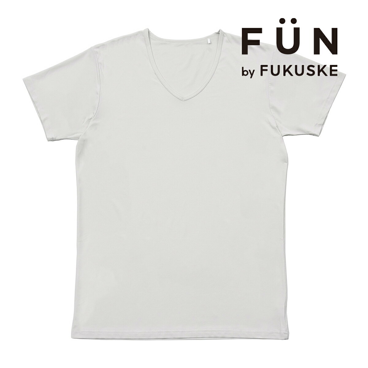 fukuske FUN(フクスケファン) ： 無地 Tシャツ 半袖 ナイロンメッシュ(453P0001) 紳士 男性 メンズ インナー 肌着 下着 フクスケ fukuske 福助 公式
