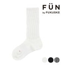 【ポイント5倍&送料無料!16日10:59まで!!】福助 【fukuske FUN(フクスケファン)】 靴下 NewNormalSocks 杢柄 無地 クルー丈...
