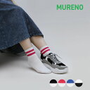 【ポイント3倍13日10時から!】福助 【MURENO(ムレノ)】 靴下 リブ ライン ショート丈 (3160-03N)婦人 女性 レディース フクスケ fuk...