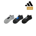 【ポイント5倍&送料無料!16日10:59まで!!】福助 【アディダス】3足組 靴下 SUPER MESH ワンポイントロゴ スニーカー丈 つま先かかと補強(1...