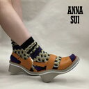 【ANNA SUI(アナスイ)】 靴下 ジオメトリック クルー丈 (3236-215)