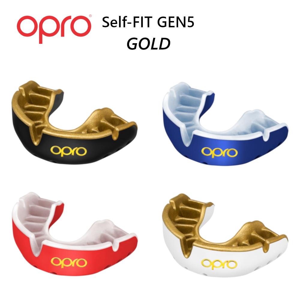 OPRO オープロ Self-FIT GEN5 GOLD 4色 マウス ガード マウスピース ケース付 ラグビー アメフト ラクロス ボクシング