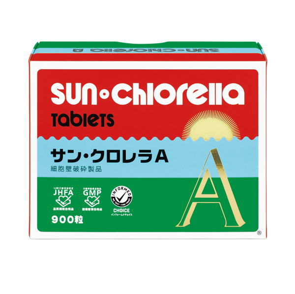 サン・クロレラ(sunchlorella) お取り寄せ商品 サン・クロレラ A 900粒 (60g×3袋入) A900 高品質 クロレラ サプリメント 植物性 健康維持