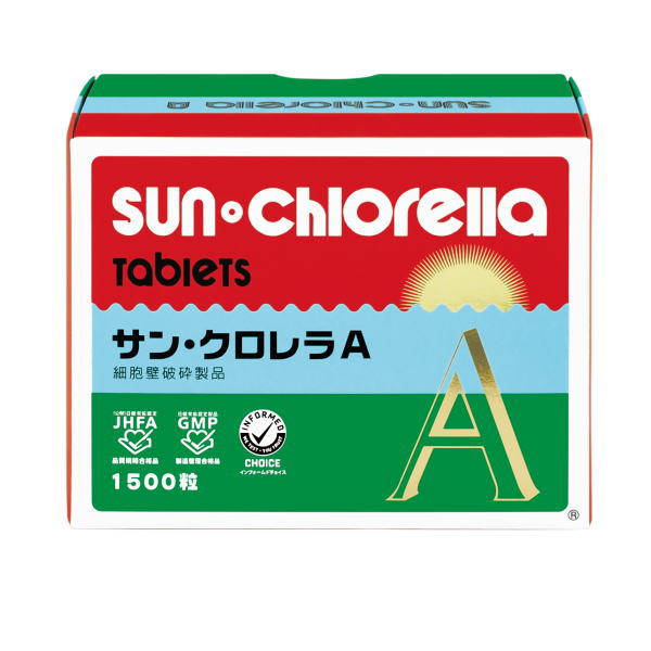 楽天スポーツマーケットフクシスポーツサン・クロレラ（sunchlorella） お取り寄せ商品 サン・クロレラ A 1,500粒 （60g×5袋入） A1500 高品質 クロレラ サプリメント 植物性 健康維持