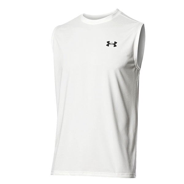 アンダーアーマー(UNDER ARMOUR) メンズ ノースリーブ シャツ 袖なし UAテック スリーブレス トレーニング 1367452 100 メール便送料無料