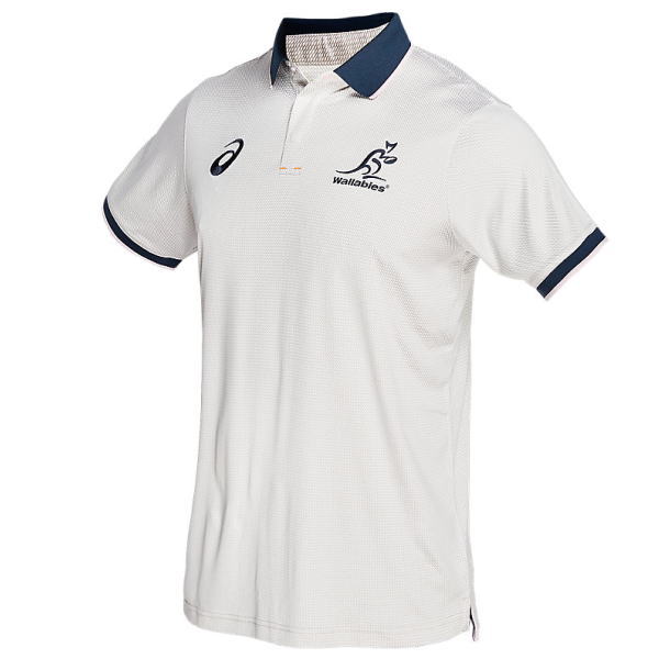 アシックス (asics) ラグビー ワラビーズ メディアポロ WALLABIES MEDIA POLO 2022 2111B485 020 レプリカ(2111b485-020)