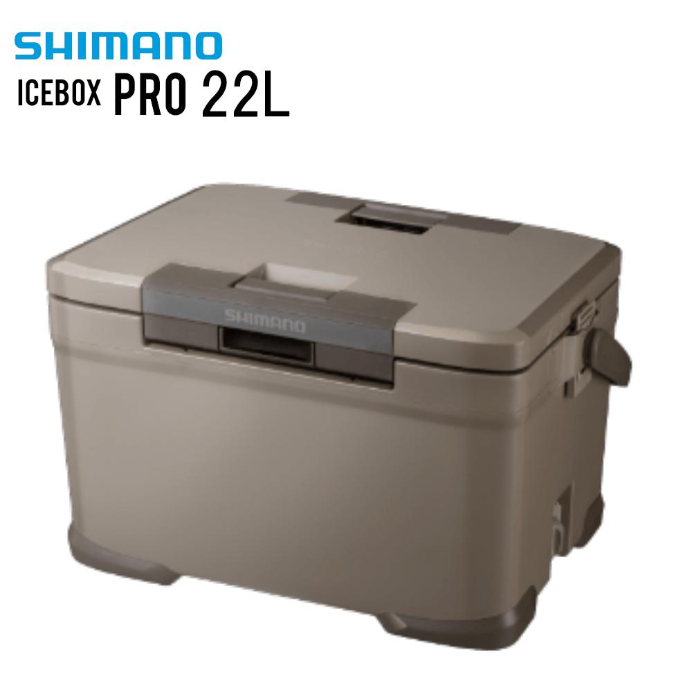 SHIMANO シマノ ICE BOX PRO 22L クーラーボックス NX-022V モカ 03 保冷 キャンプ アウトドア