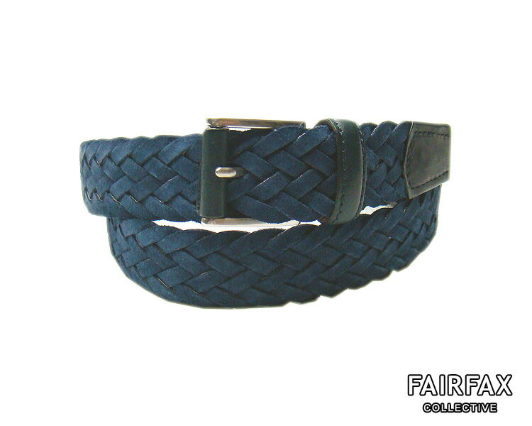 メッシュベルト [ FAIRFAX / フェアファクス ]●fb010/ FITZGERALD メッシュベルトBELT/01-006 #02NAVY /紺 ( 秋冬春メッシュベルト/ドレス/ベルト/メンズ ) 【楽ギフ_包装】【あす楽対応】