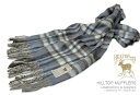 HILLTOP / ヒルトップ マフラー LAMBSWOOL & ANGORA MUFFLERS FAH 01621 A1 BLUE ( ブルー系チェック ) ...